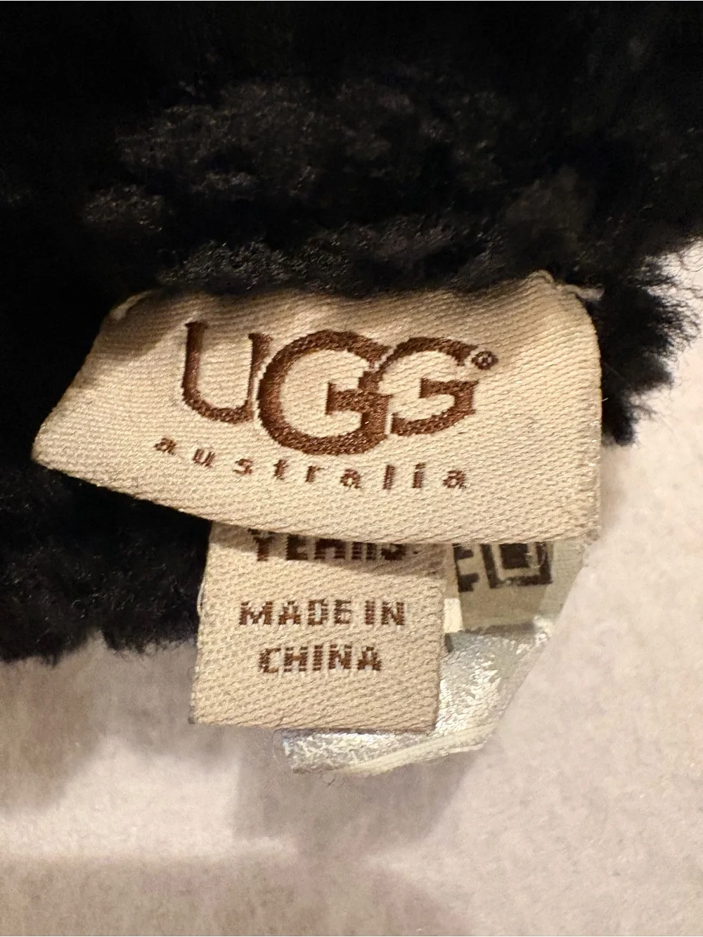 Toddler Knit Knight Hat and Ugg Sheepskin Mittens